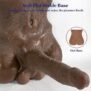 Black Dildo Sex Doll for Women Masterbation