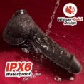 Black Thrusting Dildo Vibrator Sex Toys for Women